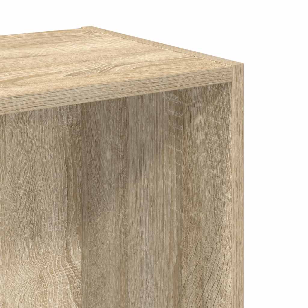 Bokhylle 2 nivåer sonoma eik 40x30x76,5 cm konstruert tre