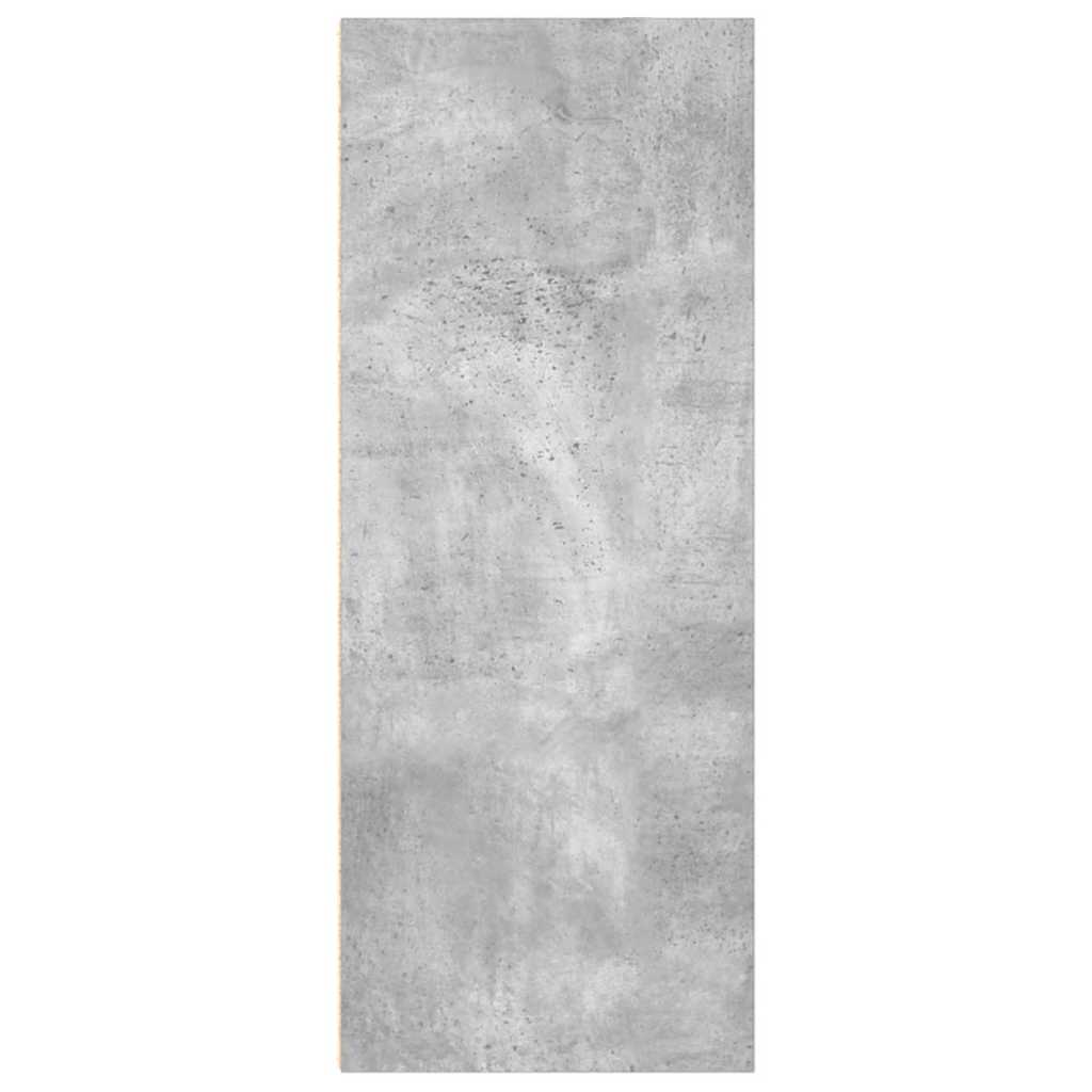 Bokhylle 2 nivåer betonggrå 40x30x76,5 cm konstruert tre