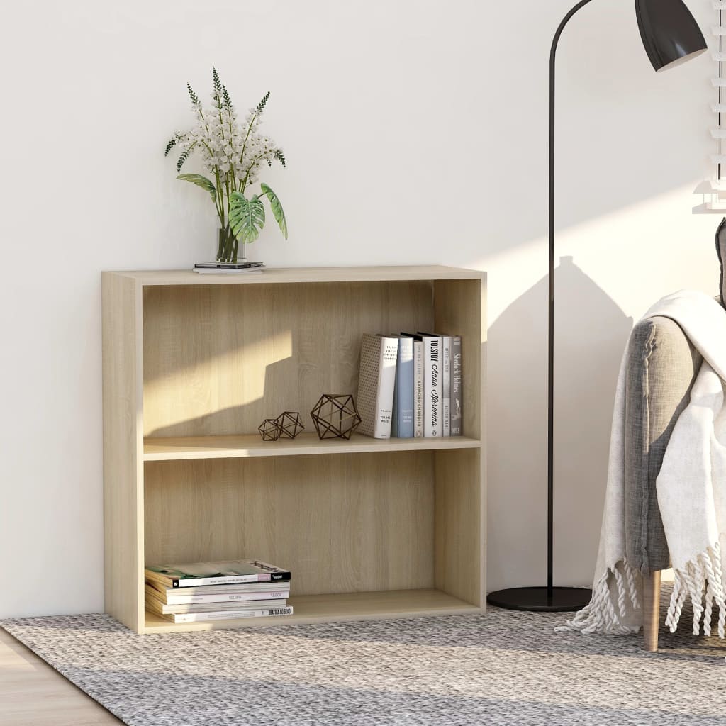 Bokhylle sonoma eik 80x30x76,5 cm konstruert tre