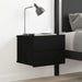 Nattbord svart 40x30x30 cm konstruert tre