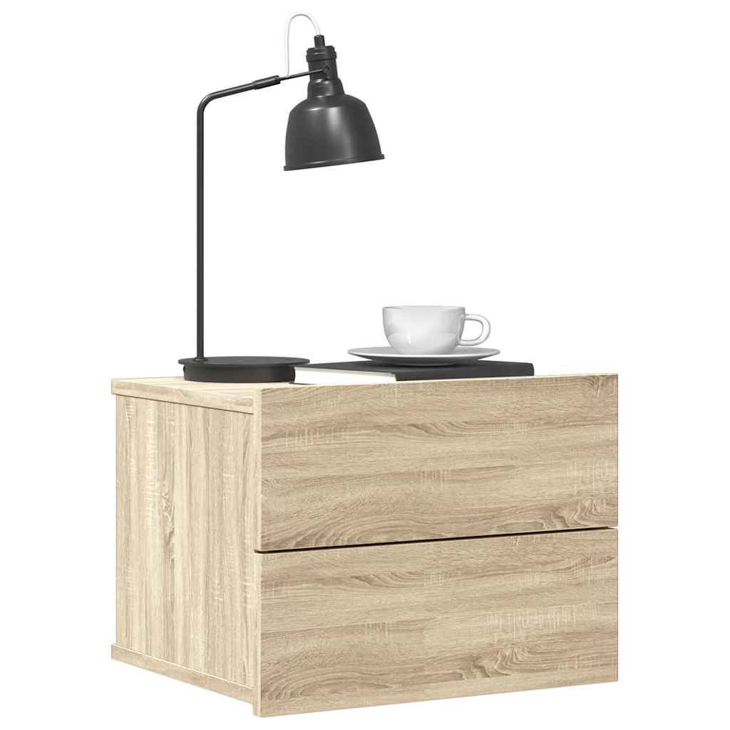 Nattbord sonoma eik 40x30x30 cm konstruert tre