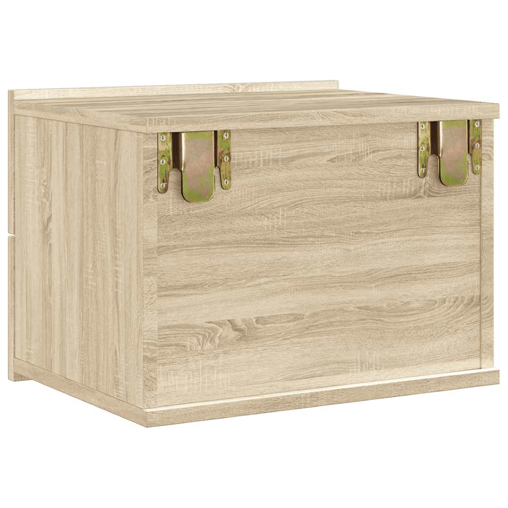 Nattbord sonoma eik 40x30x30 cm konstruert tre