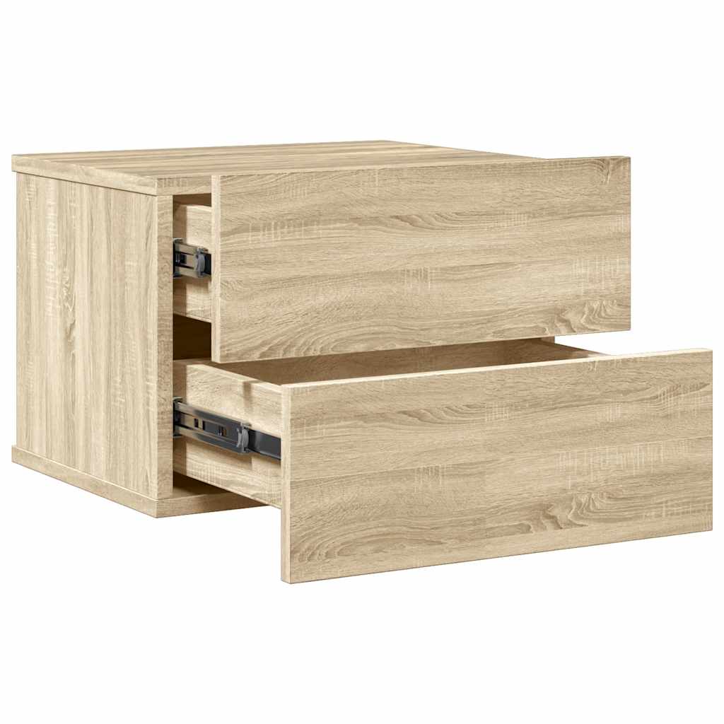 Nattbord sonoma eik 40x30x30 cm konstruert tre