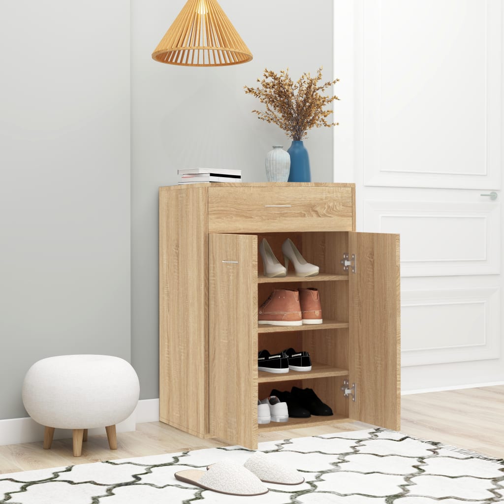 Skoskap sonoma eik 60x35x84 cm konstruert tre