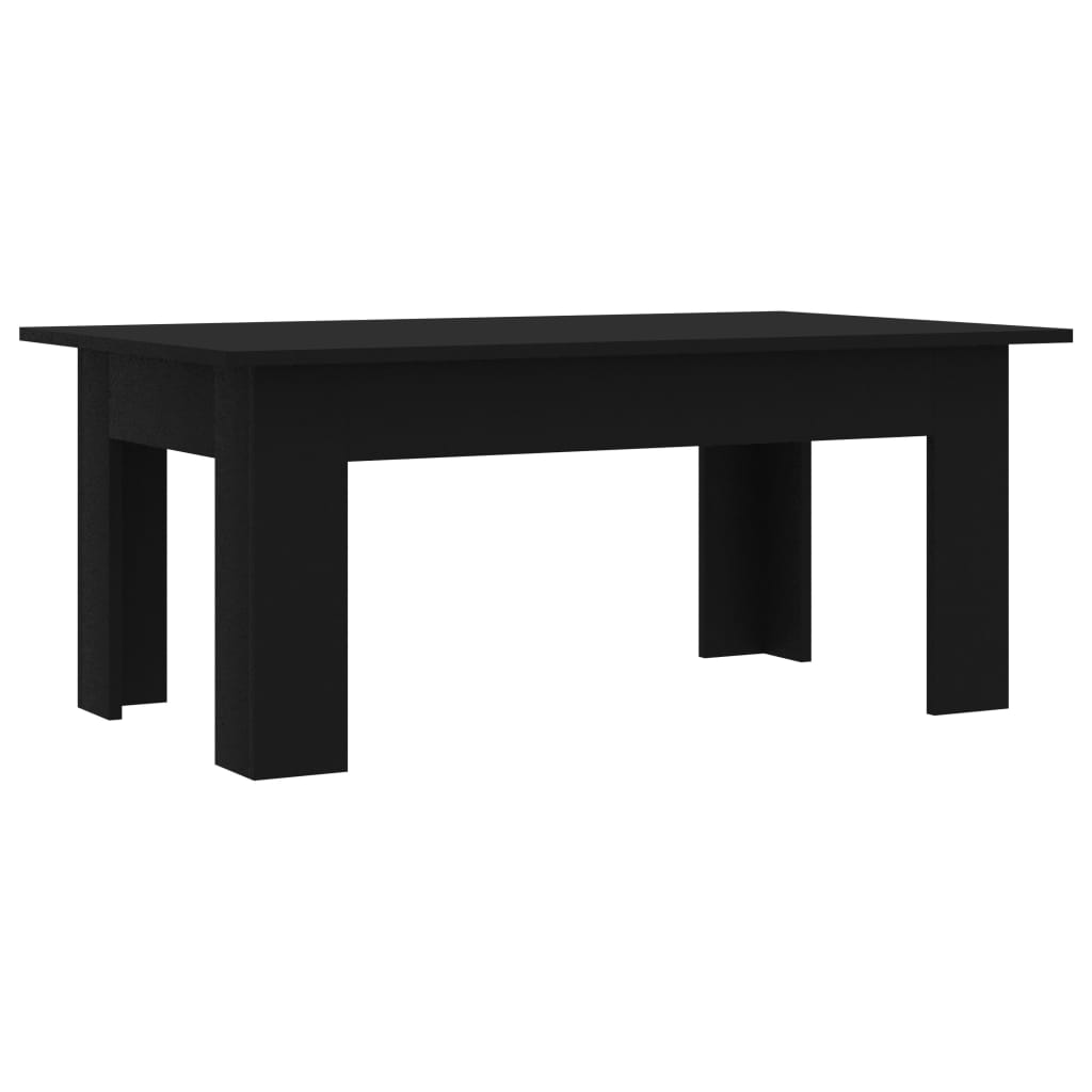 Salongbord svart 100x60x42 cm konstruert tre