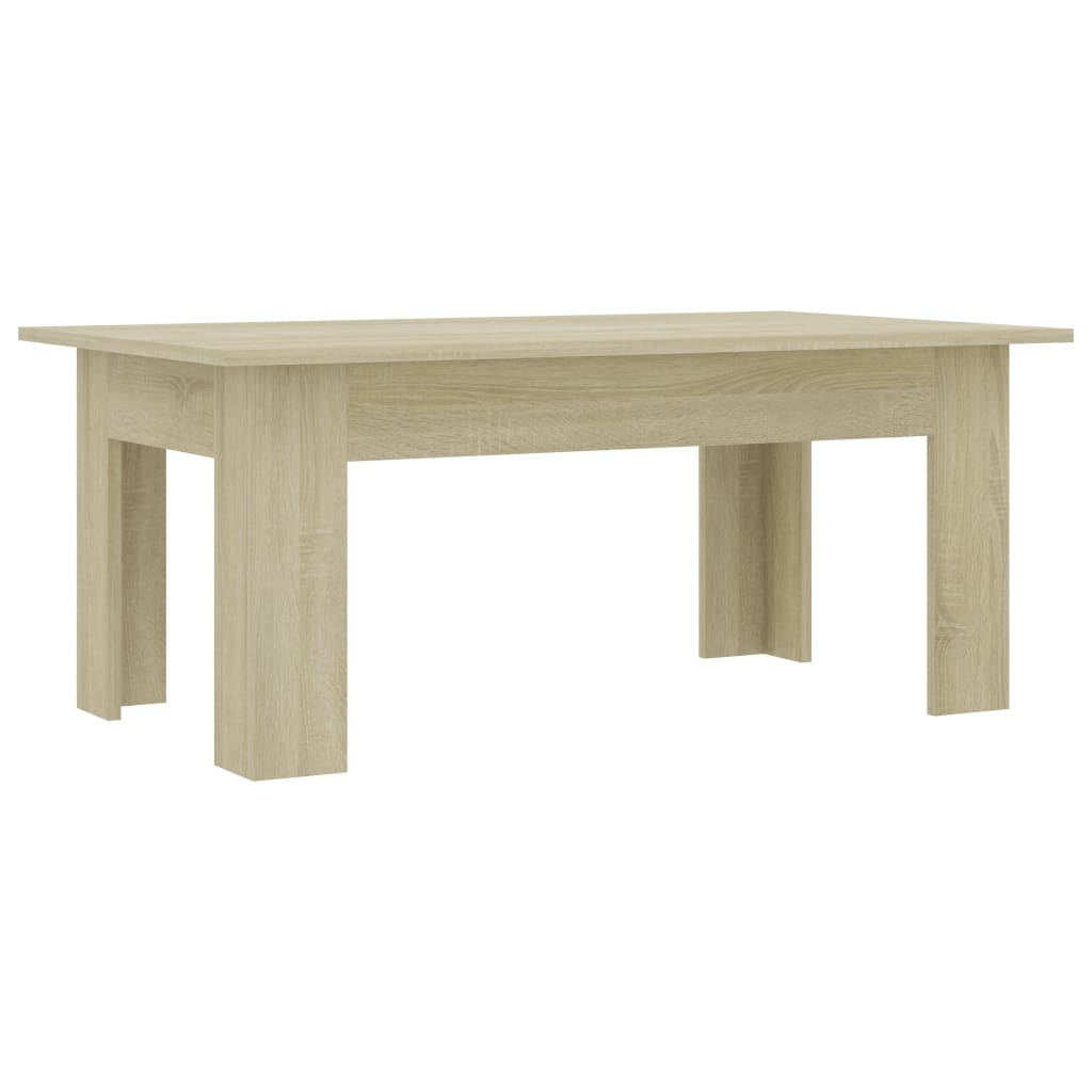 Salongbord sonoma eik 100x60x42 cm konstruert tre