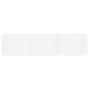 Veggmontert CD-hylle hvit 75x18x18 cm konstruert tre
