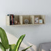 Veggmontert CD-hylle sonoma eik 75x18x18 cm konstruert tre