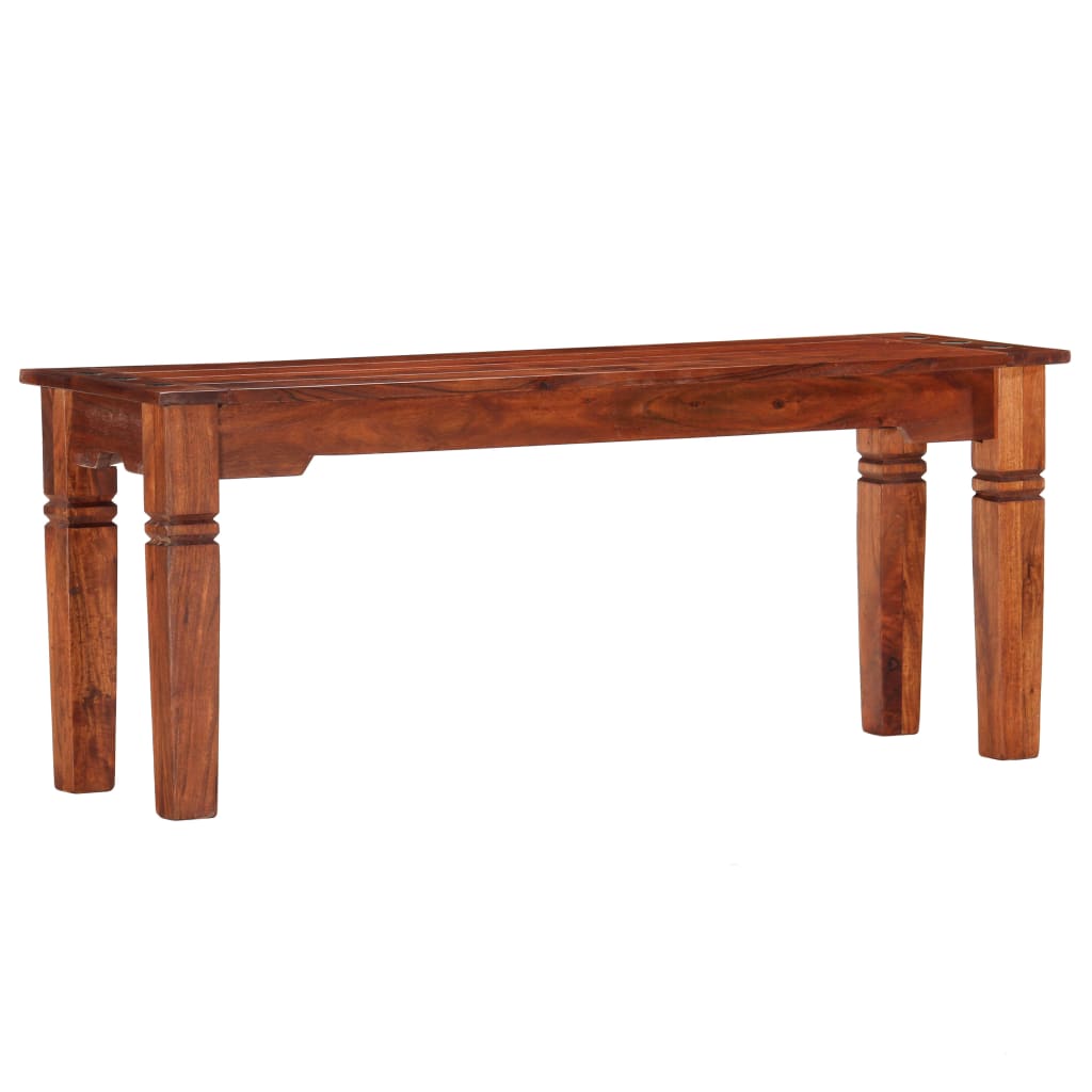 Benk 110 cm heltre akasie