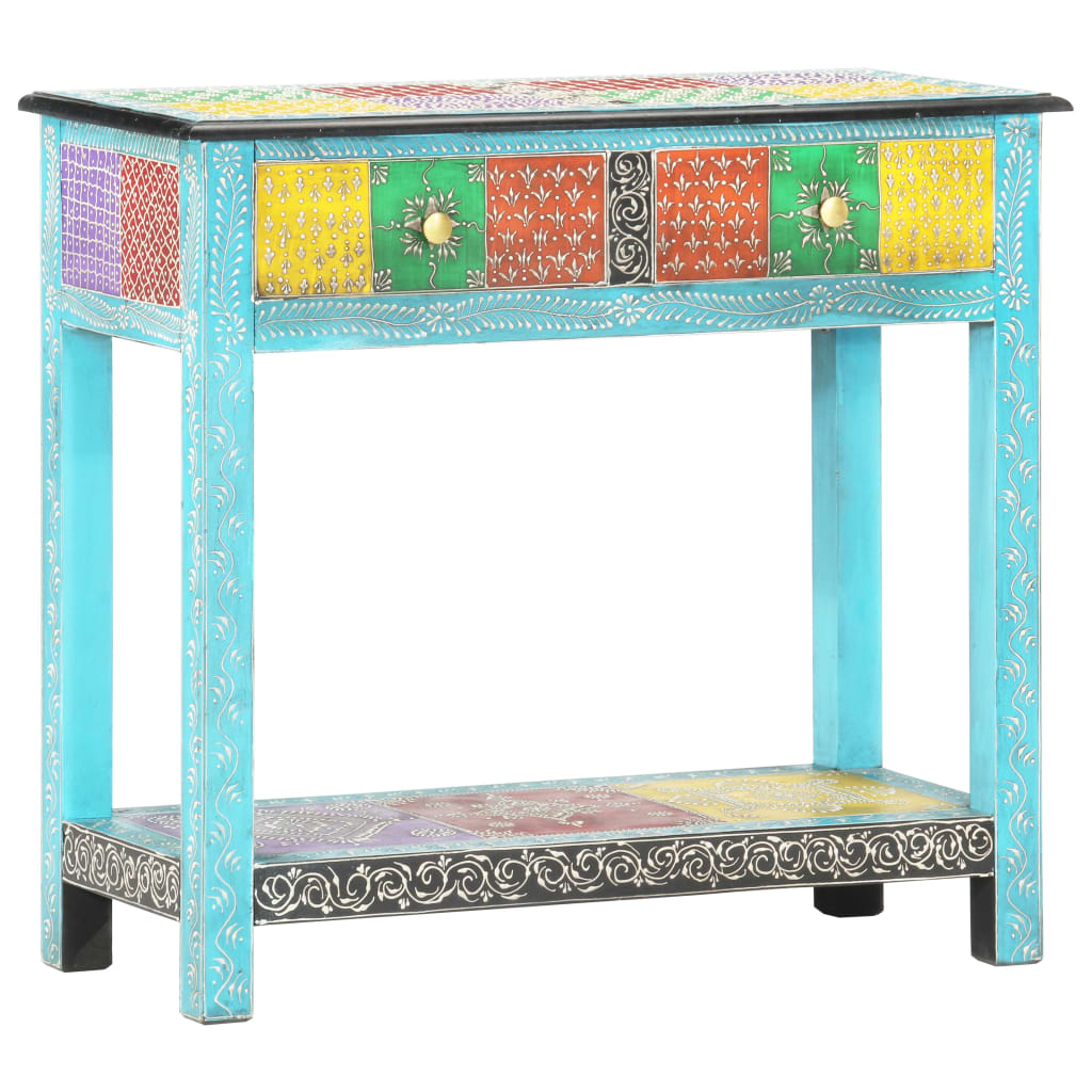 Håndmalt konsollbord 80x35x75 cm heltre mango