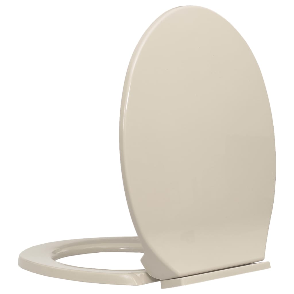 Toalettsete myktlukkende aprikos oval