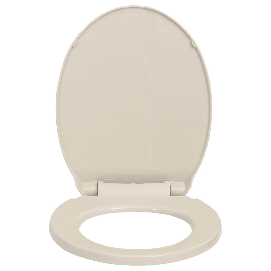 Toalettsete myktlukkende aprikos oval