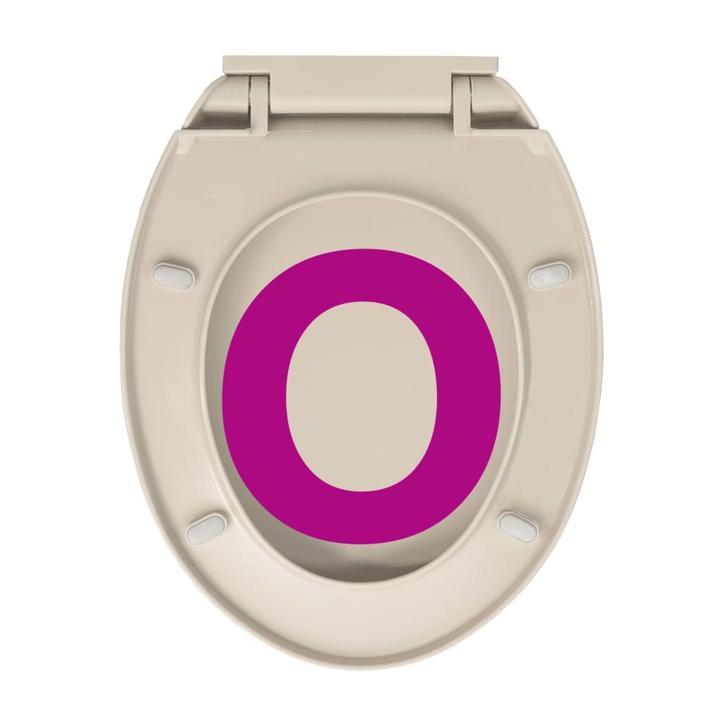 Toalettsete myktlukkende aprikos oval