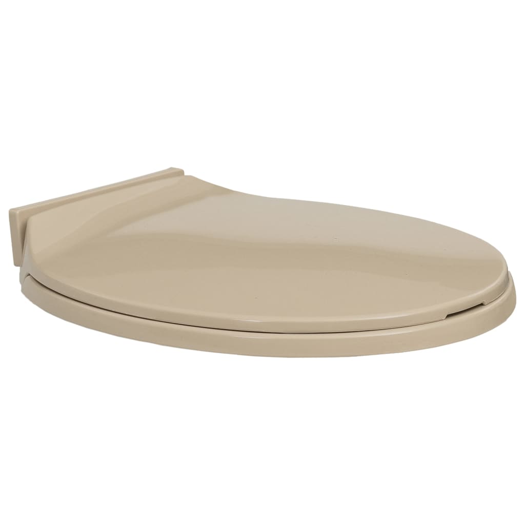 Toalettsete myktlukkende beige oval