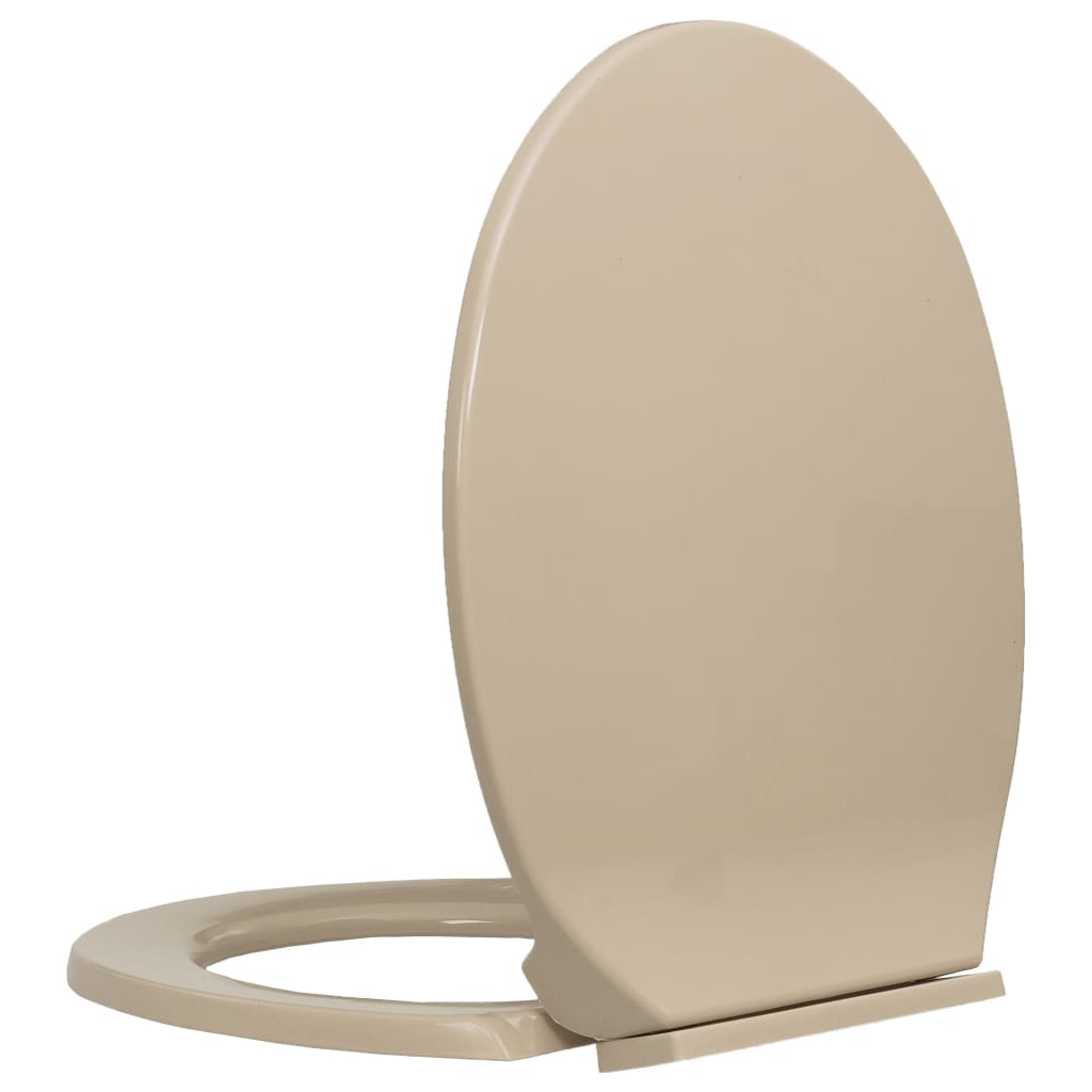 Toalettsete myktlukkende beige oval