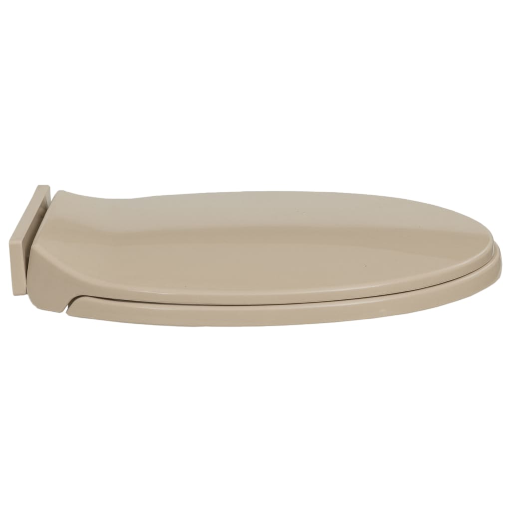 Toalettsete myktlukkende beige oval