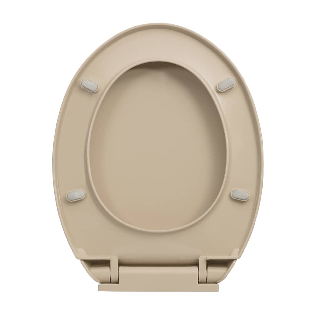 Toalettsete myktlukkende beige oval