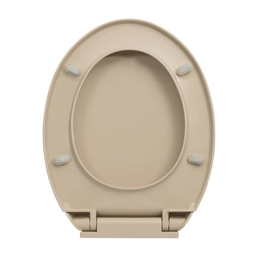Toalettsete myktlukkende beige oval