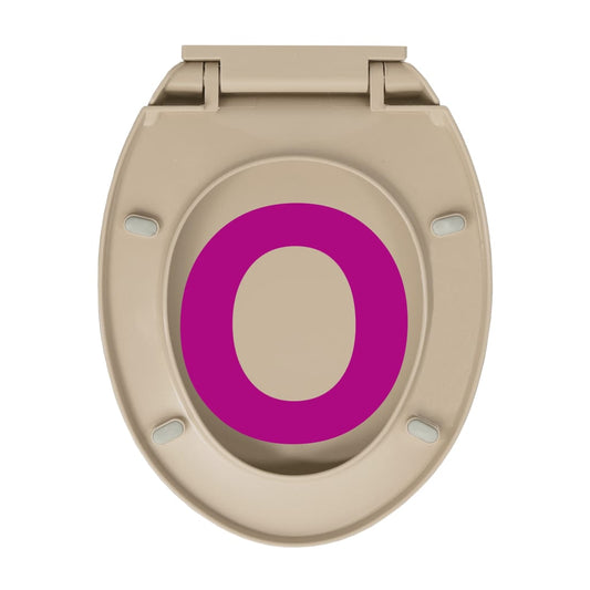 Toalettsete myktlukkende beige oval