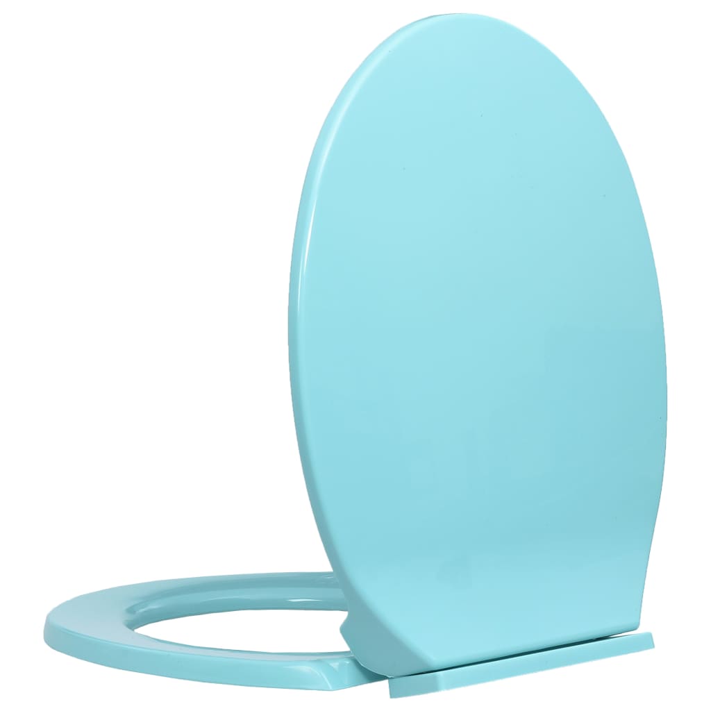 Toalettsete myktlukkende grønn oval