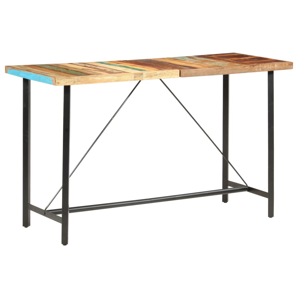 Barbord 180x70x107 cm gjenvunnet heltre