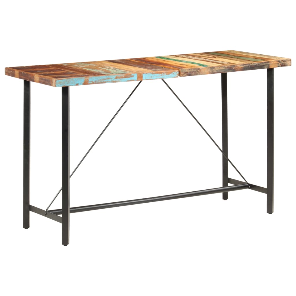 Barbord 180x70x107 cm gjenvunnet heltre