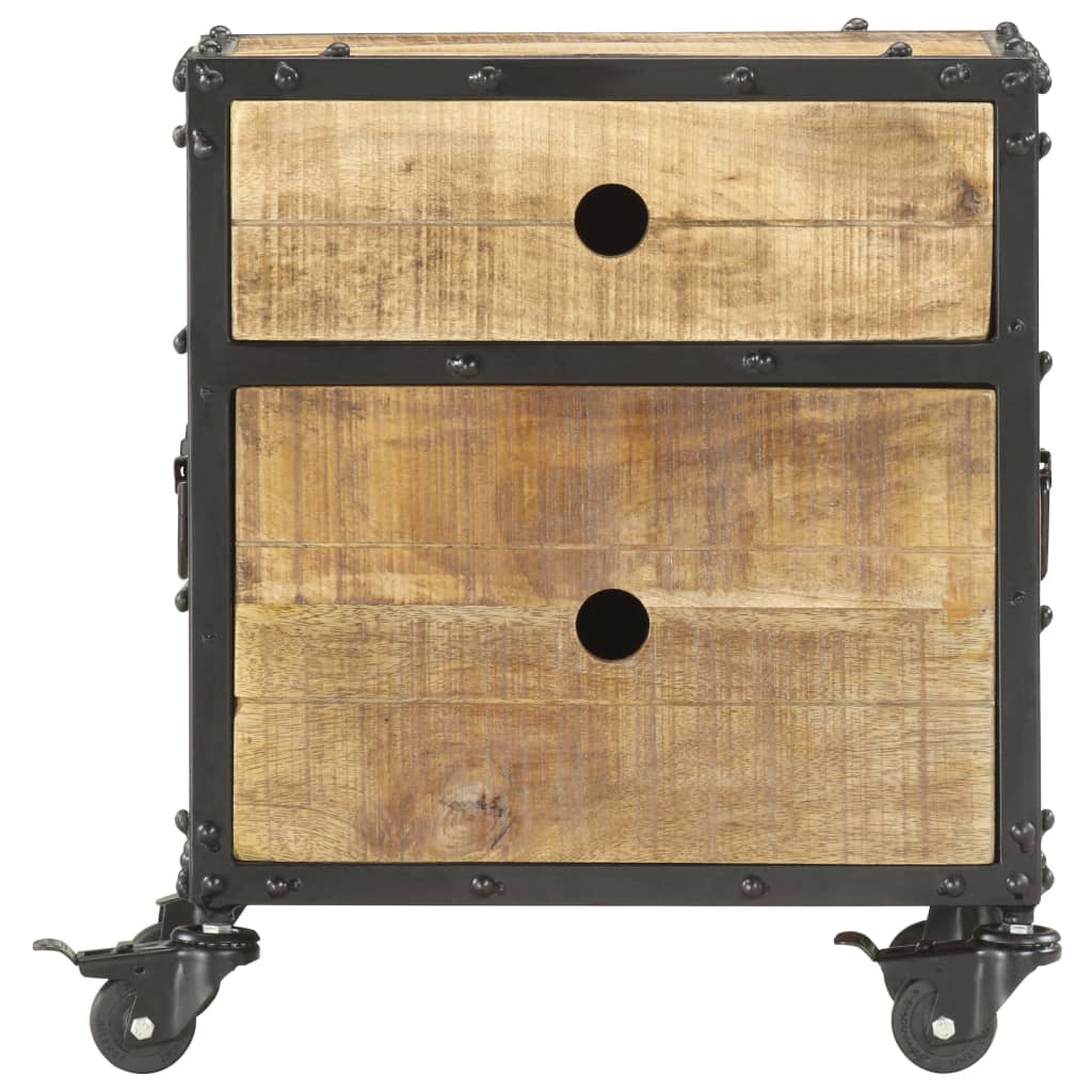 Nattbord 40x30x50 cm kraftig mangotre
