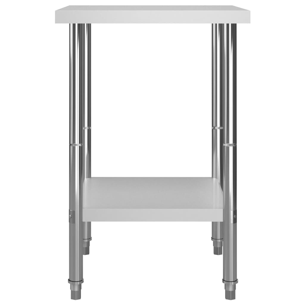 Arbeidsbord for kjøkken 60x60x85 cm rustfritt stål
