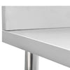 Arbeidsbord for kjøkken med bakplater 60x60x93 rustfritt stål