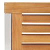 Hagestoler 2 stk heltre teak og rustfritt stål