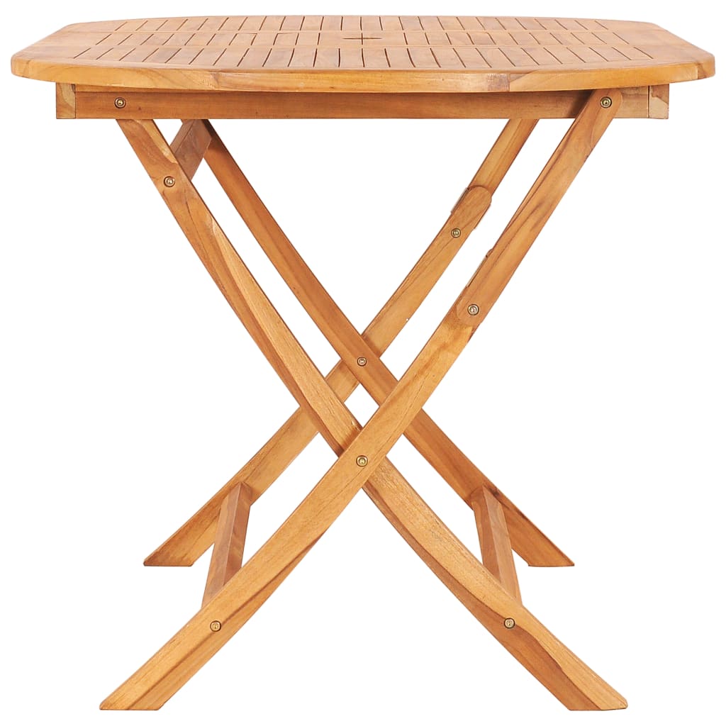 Sammenleggbart hagebord 160x80x75 cm heltre teak
