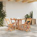 Sammenleggbart sommerfuglbord for hage 120x70x75 cm heltre teak
