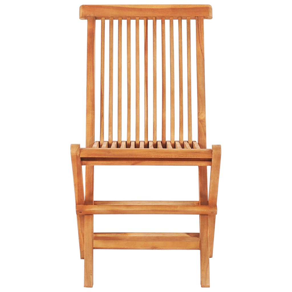 Utendørs spisestue sammenleggbar 5 deler heltre teak vidaXL