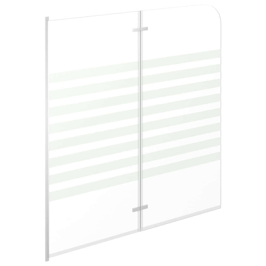 Badekarvegg 120x140 cm herdet glass stripet