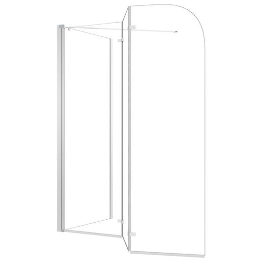 Badekarvegg 120x69x130 cm herdet glass gjennomsiktig