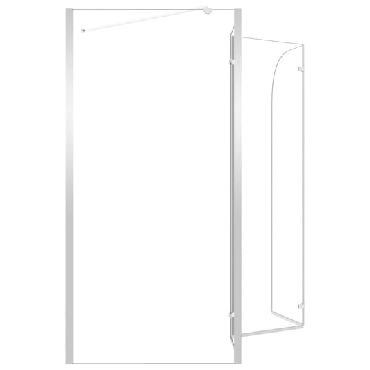 Badekarvegg 120x69x130 cm herdet glass gjennomsiktig
