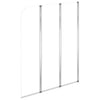 Badekarvegger 2 stk 104x130 cm herdet glass gjennomsiktig