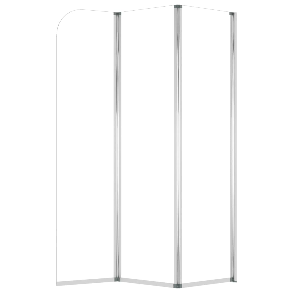 Badekarvegger 2 stk 104x130 cm herdet glass gjennomsiktig