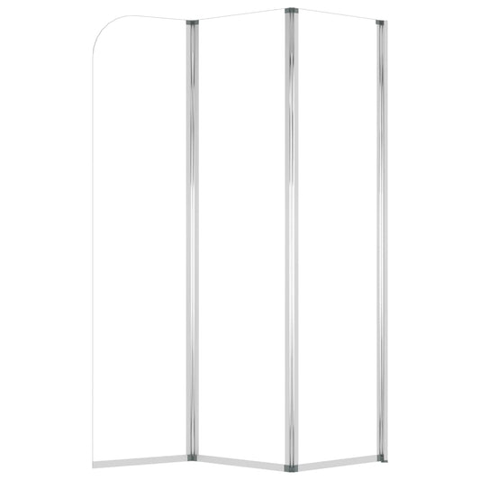 Badekarvegger 2 stk 104x130 cm herdet glass gjennomsiktig