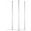 Badekarvegger 2 stk 104x130 cm herdet glass gjennomsiktig