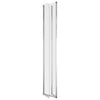 Badekarvegger 2 stk 104x130 cm herdet glass gjennomsiktig