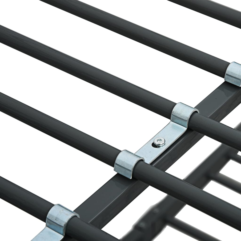 Køyeseng ramme svart metall 140x200 cm/90x200 cm