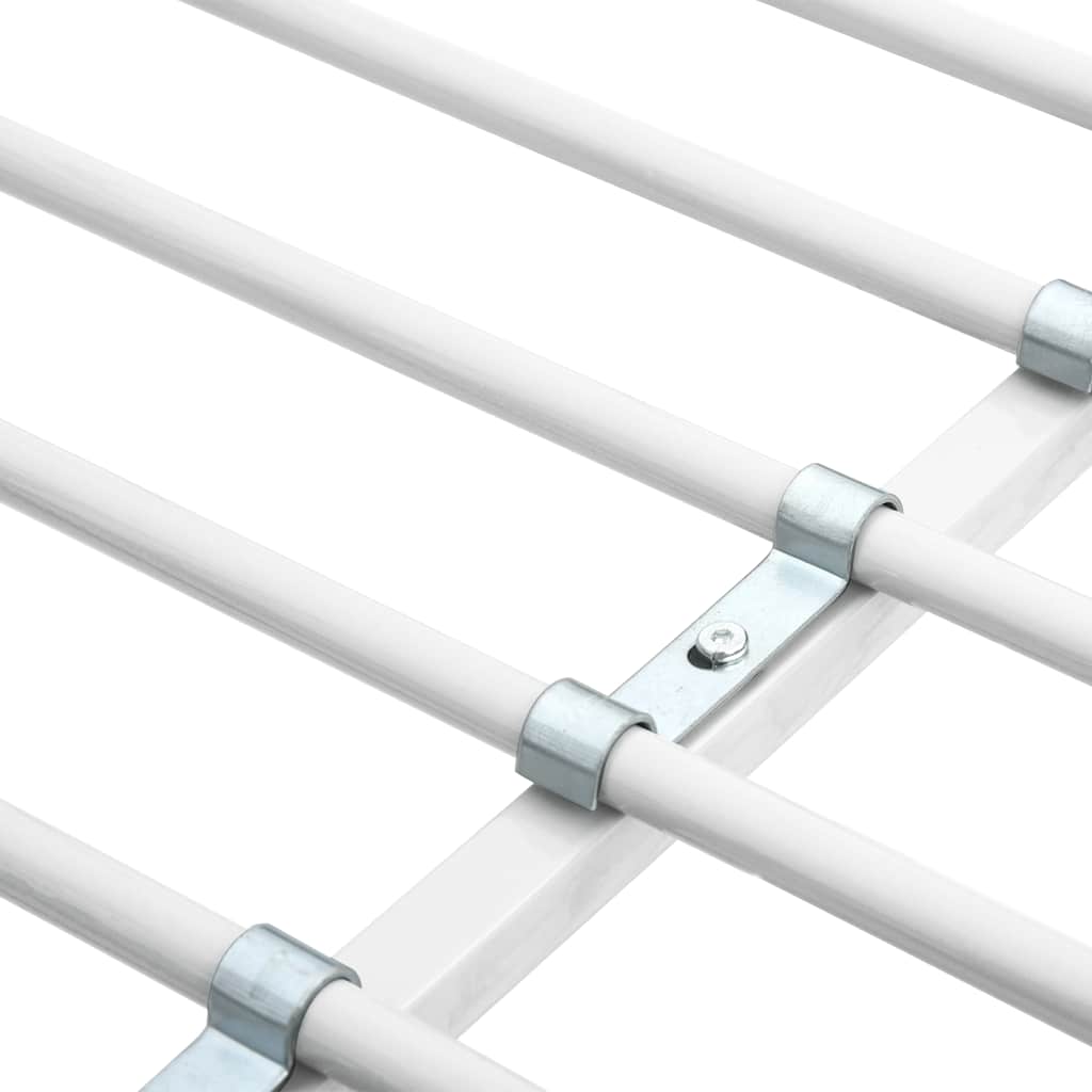 Køyeseng med bord ramme hvit metall 90x200 cm