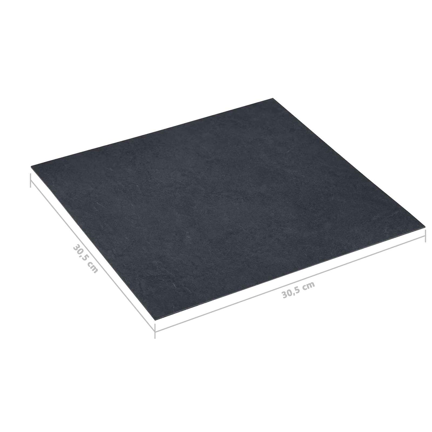 Gulvplanker 55 pcs Svart 5,11 m² PVC