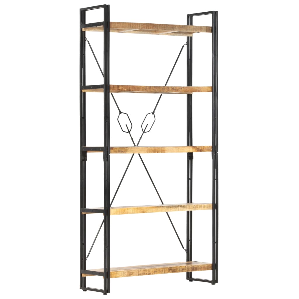 Bokhylle 5 etasjer 90x30x180 cm heltre mango vidaXL