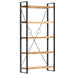 Bokhylle 5 etasjer 90x30x180 cm heltre akasie