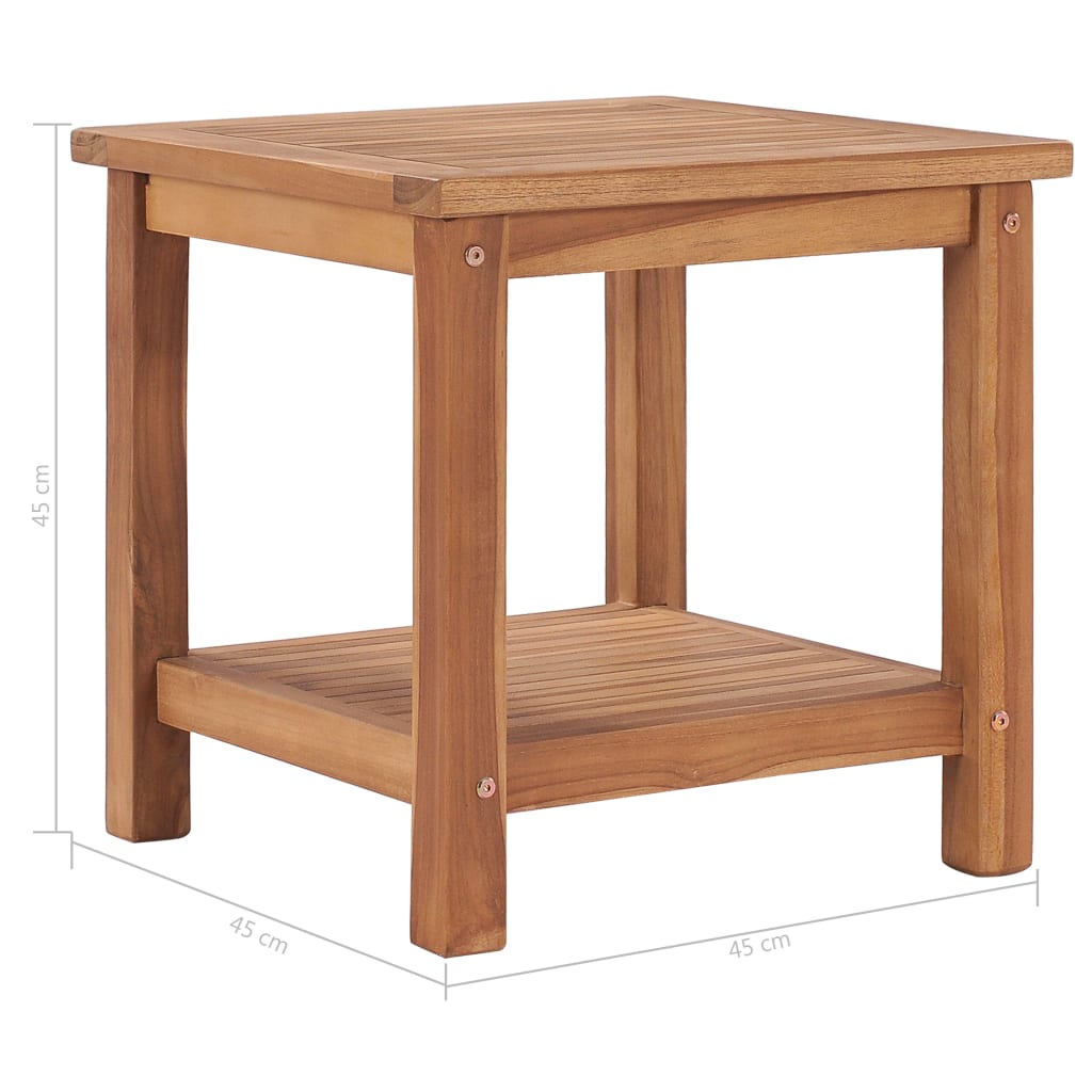 Salongbord 45x45x45 cm heltre teak