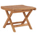Sammenleggbar fotskammel 46,5x49x41,5 cm heltre teak
