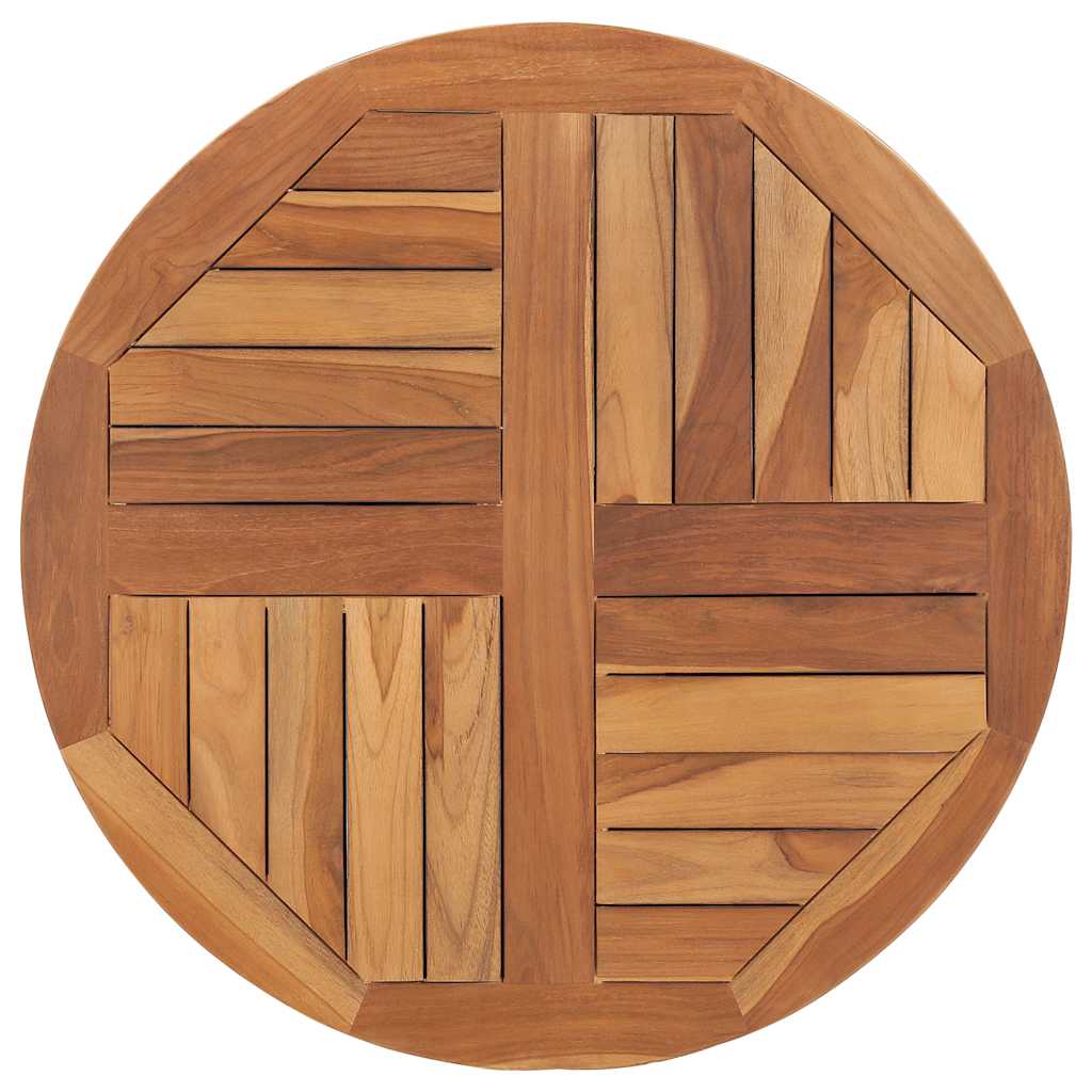 Bordplate heltre teak 2,5 cm 70 cm
