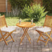 Bordplate heltre teak 2,5 cm 70 cm